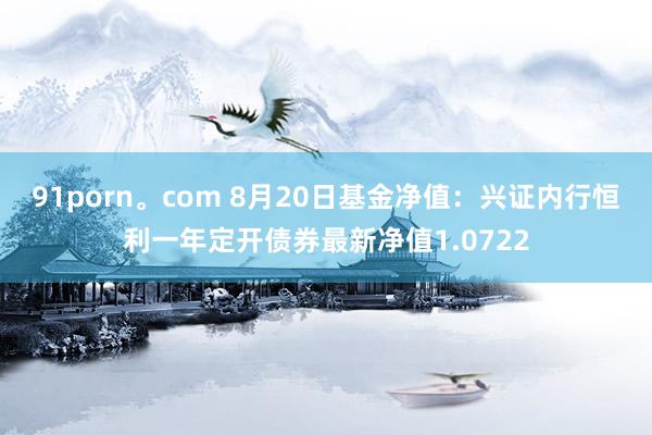 91porn。com 8月20日基金净值：兴证内行恒利一年定开债券最新净值1.0722
