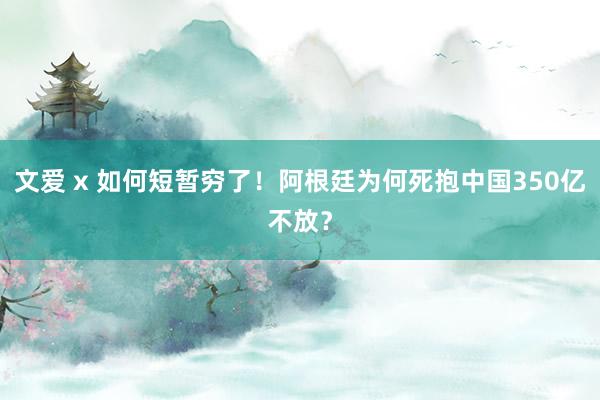 文爱 x 如何短暂穷了！阿根廷为何死抱中国350亿不放？